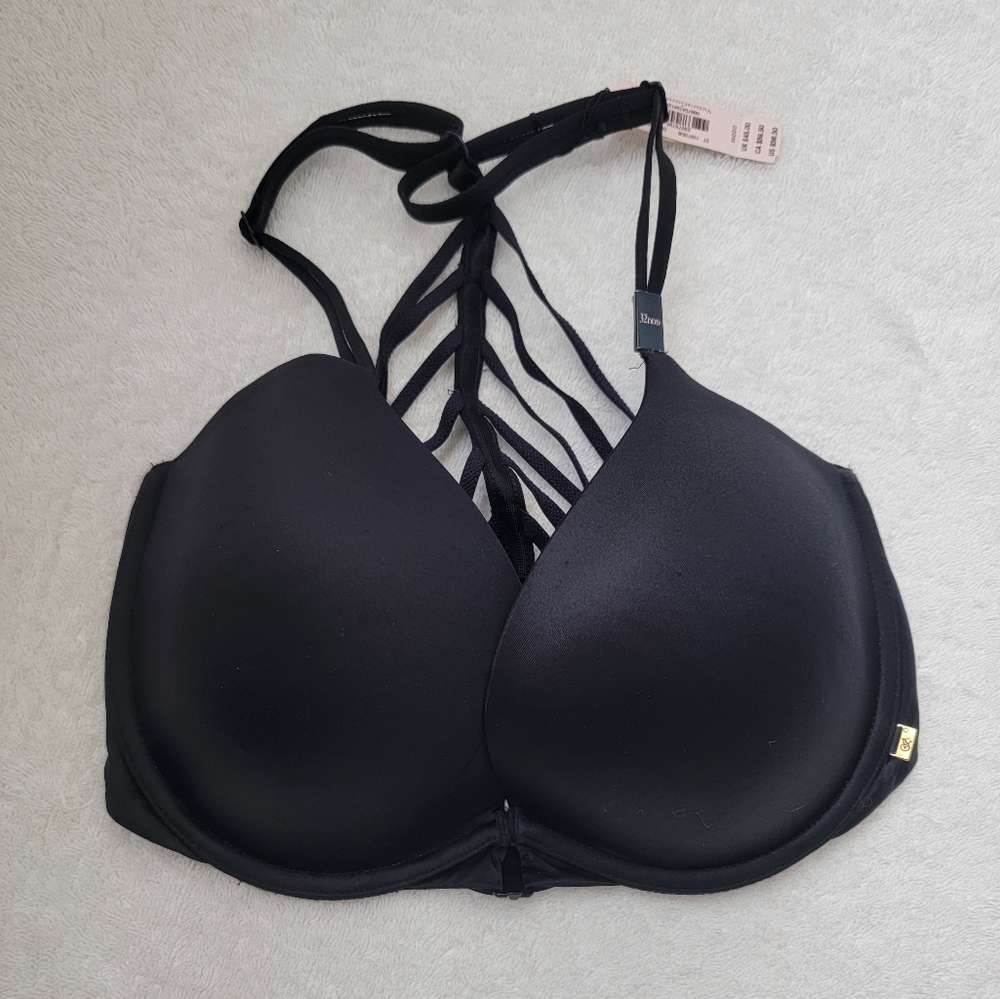 VS Plunge padded Racerback stretch detail